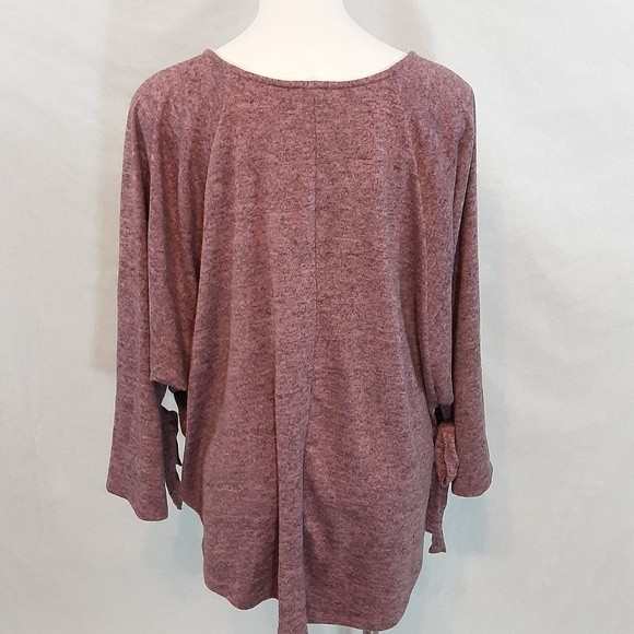 Love In Oversized Dolman Sleeve Lightweight Pullover Slouchy Lounge Top OS Flowy - Picture 5 of 6